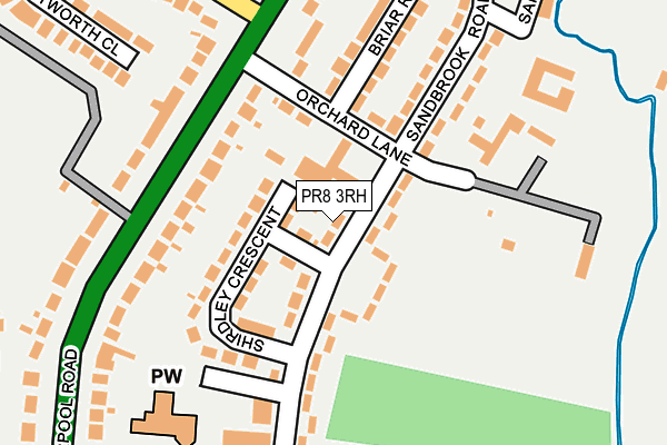 PR8 3RH map - OS OpenMap – Local (Ordnance Survey)