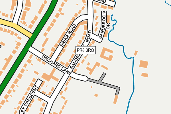 PR8 3RQ map - OS OpenMap – Local (Ordnance Survey)