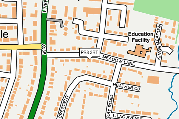 PR8 3RT map - OS OpenMap – Local (Ordnance Survey)