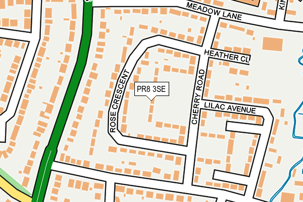 PR8 3SE map - OS OpenMap – Local (Ordnance Survey)