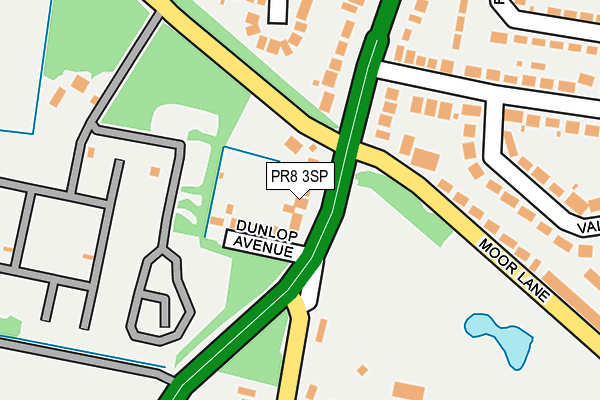 PR8 3SP map - OS OpenMap – Local (Ordnance Survey)