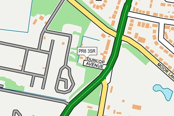 PR8 3SR map - OS OpenMap – Local (Ordnance Survey)