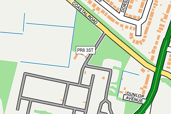 PR8 3ST map - OS OpenMap – Local (Ordnance Survey)