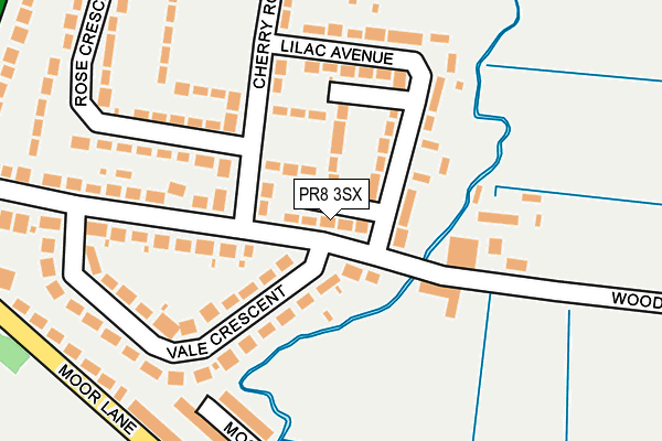 PR8 3SX map - OS OpenMap – Local (Ordnance Survey)