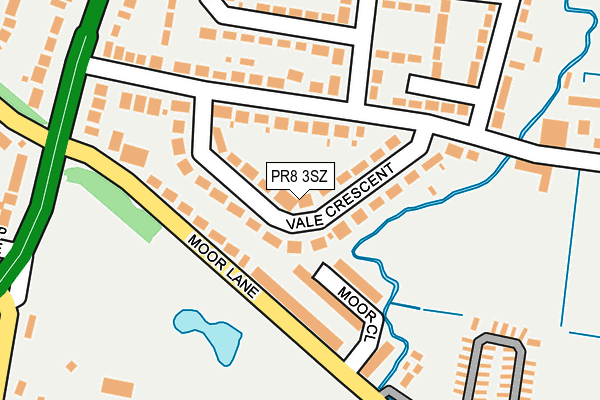 PR8 3SZ map - OS OpenMap – Local (Ordnance Survey)
