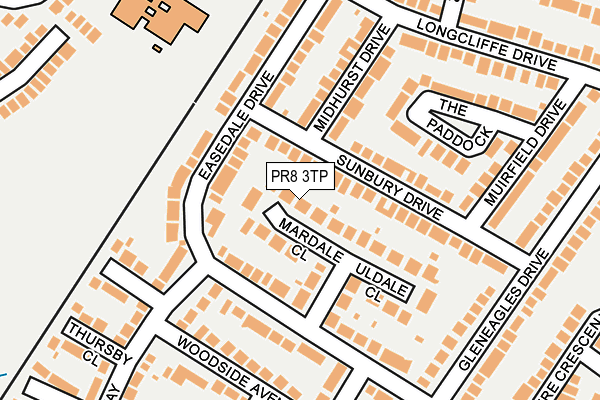 PR8 3TP map - OS OpenMap – Local (Ordnance Survey)