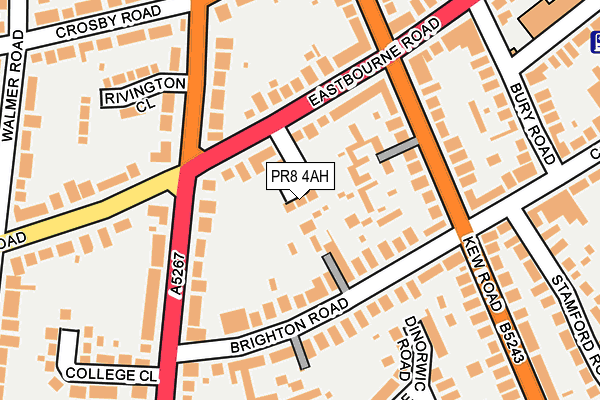 PR8 4AH map - OS OpenMap – Local (Ordnance Survey)