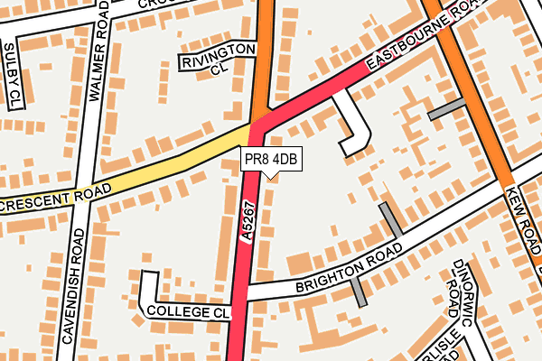 PR8 4DB map - OS OpenMap – Local (Ordnance Survey)