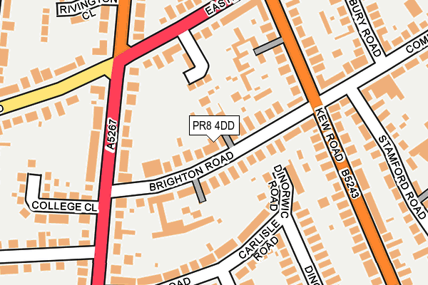 PR8 4DD map - OS OpenMap – Local (Ordnance Survey)