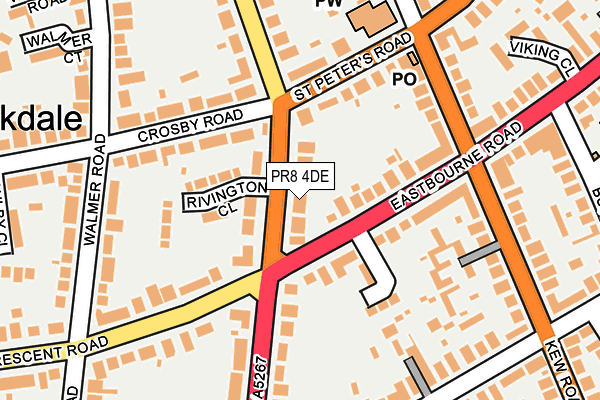 PR8 4DE map - OS OpenMap – Local (Ordnance Survey)