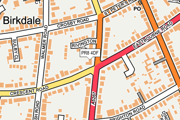PR8 4DF map - OS OpenMap – Local (Ordnance Survey)