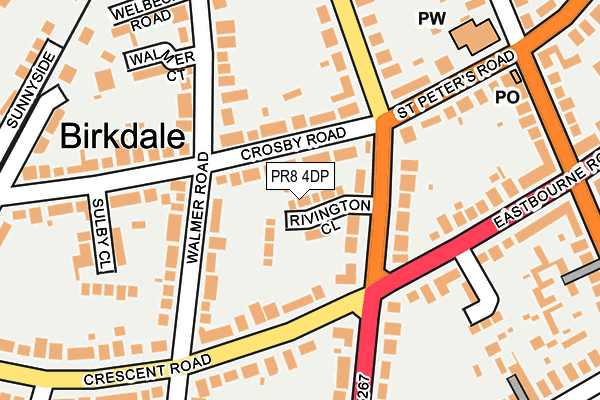 PR8 4DP map - OS OpenMap – Local (Ordnance Survey)