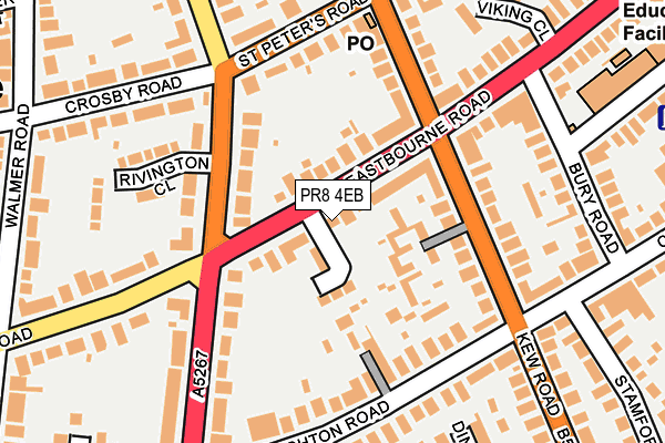 PR8 4EB map - OS OpenMap – Local (Ordnance Survey)