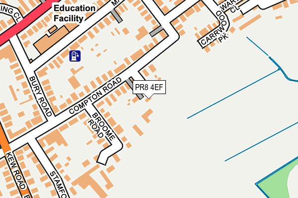 PR8 4EF map - OS OpenMap – Local (Ordnance Survey)