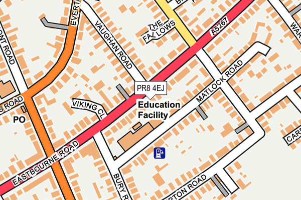 PR8 4EJ map - OS OpenMap – Local (Ordnance Survey)