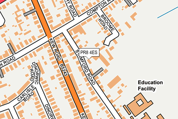 PR8 4ES map - OS OpenMap – Local (Ordnance Survey)