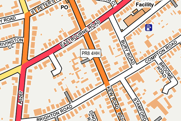 PR8 4HH map - OS OpenMap – Local (Ordnance Survey)