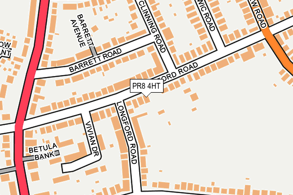 PR8 4HT map - OS OpenMap – Local (Ordnance Survey)