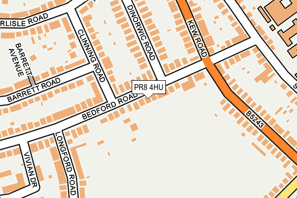 PR8 4HU map - OS OpenMap – Local (Ordnance Survey)