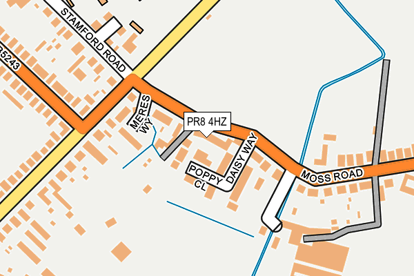 PR8 4HZ map - OS OpenMap – Local (Ordnance Survey)