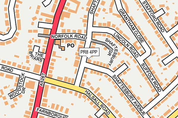 PR8 4PP map - OS OpenMap – Local (Ordnance Survey)
