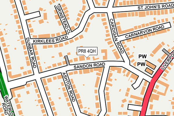 PR8 4QH map - OS OpenMap – Local (Ordnance Survey)