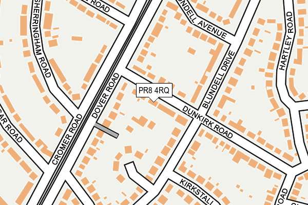 PR8 4RQ map - OS OpenMap – Local (Ordnance Survey)