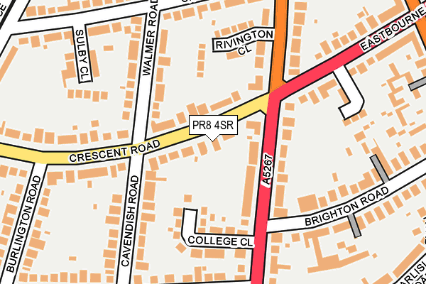 PR8 4SR map - OS OpenMap – Local (Ordnance Survey)