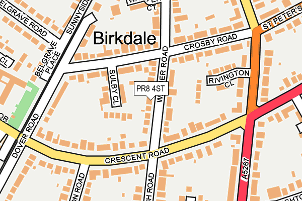 PR8 4ST map - OS OpenMap – Local (Ordnance Survey)