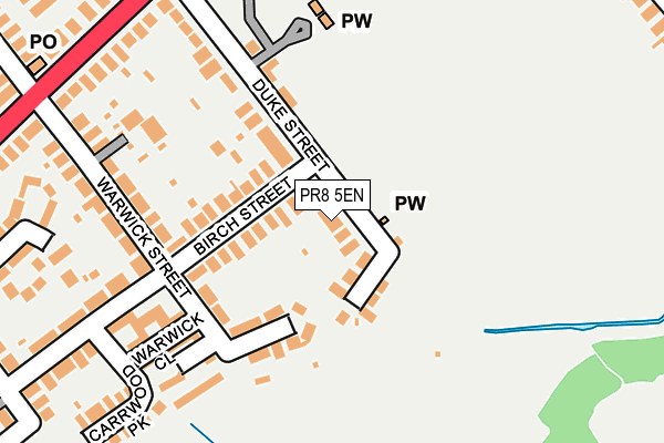 PR8 5EN map - OS OpenMap – Local (Ordnance Survey)