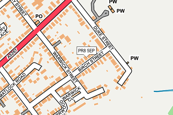 PR8 5EP map - OS OpenMap – Local (Ordnance Survey)