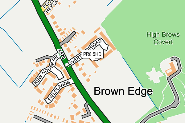 PR8 5HD map - OS OpenMap – Local (Ordnance Survey)