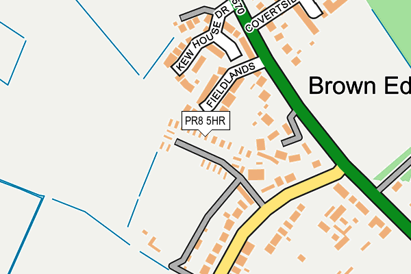 PR8 5HR map - OS OpenMap – Local (Ordnance Survey)