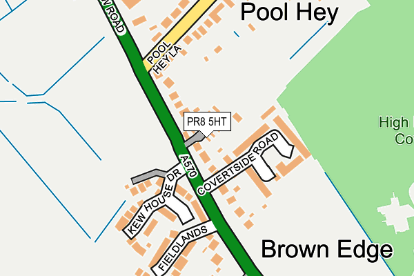 PR8 5HT map - OS OpenMap – Local (Ordnance Survey)