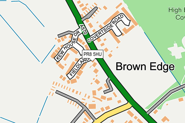 PR8 5HU map - OS OpenMap – Local (Ordnance Survey)