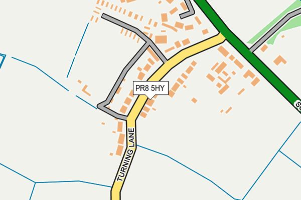 PR8 5HY map - OS OpenMap – Local (Ordnance Survey)