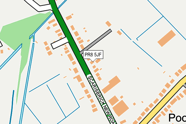 PR8 5JF map - OS OpenMap – Local (Ordnance Survey)