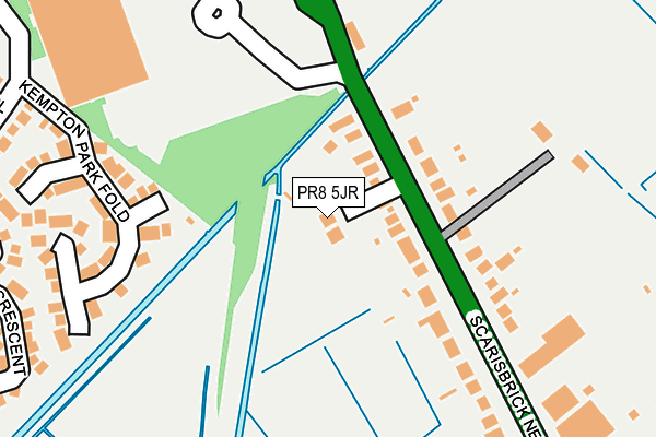 PR8 5JR map - OS OpenMap – Local (Ordnance Survey)