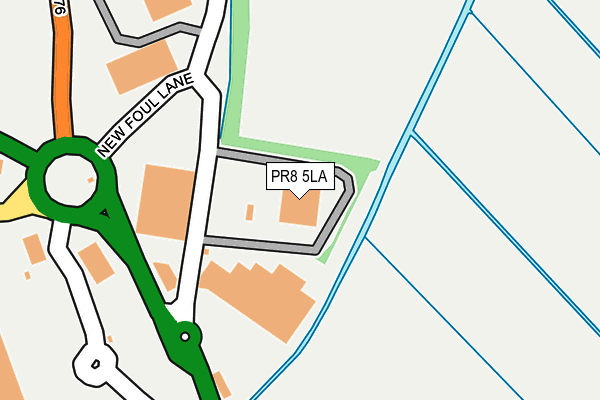 PR8 5LA map - OS OpenMap – Local (Ordnance Survey)