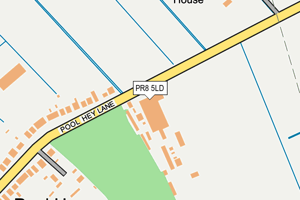 PR8 5LD map - OS OpenMap – Local (Ordnance Survey)