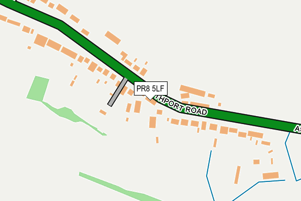 PR8 5LF map - OS OpenMap – Local (Ordnance Survey)