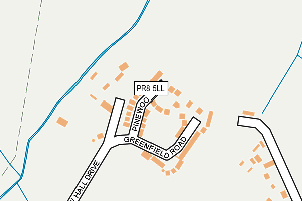 PR8 5LL map - OS OpenMap – Local (Ordnance Survey)