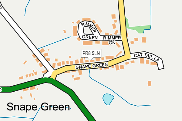 PR8 5LN map - OS OpenMap – Local (Ordnance Survey)