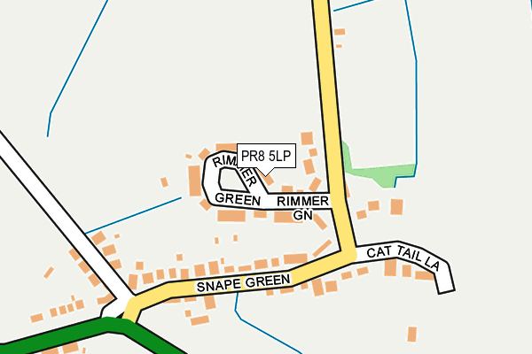 PR8 5LP map - OS OpenMap – Local (Ordnance Survey)