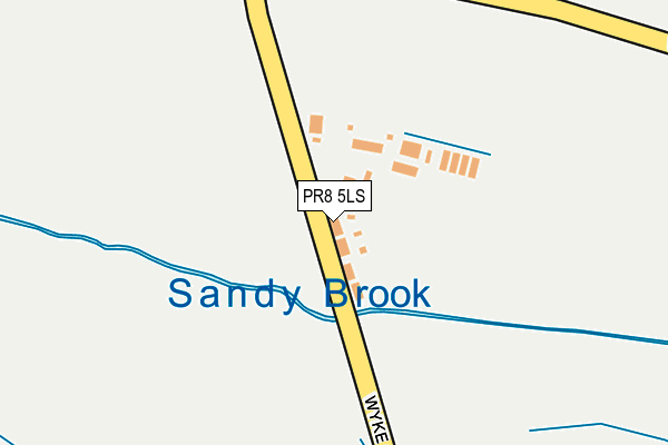 PR8 5LS map - OS OpenMap – Local (Ordnance Survey)