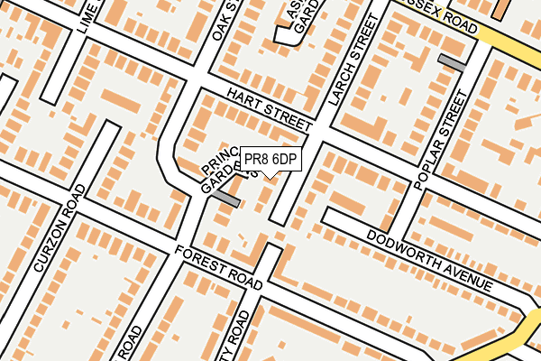 PR8 6DP map - OS OpenMap – Local (Ordnance Survey)