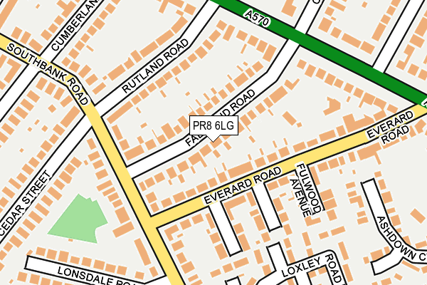 PR8 6LG map - OS OpenMap – Local (Ordnance Survey)