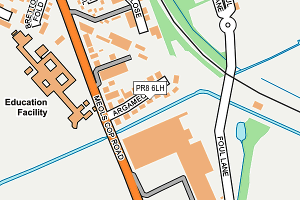 PR8 6LH map - OS OpenMap – Local (Ordnance Survey)