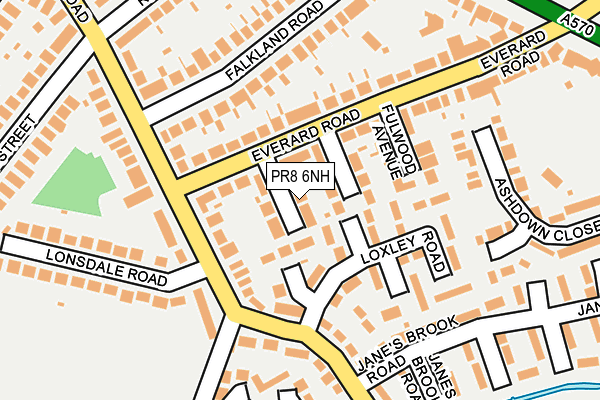 PR8 6NH map - OS OpenMap – Local (Ordnance Survey)