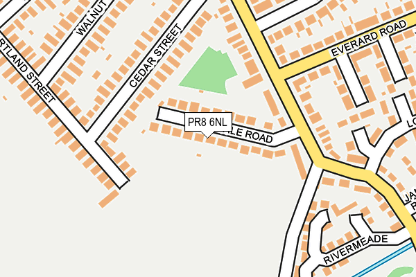 PR8 6NL map - OS OpenMap – Local (Ordnance Survey)